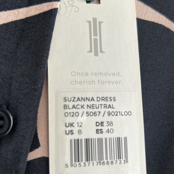 HOBBS london SUZANNA ANIMAL midi collar button dress animal print - Picture 9 of 9